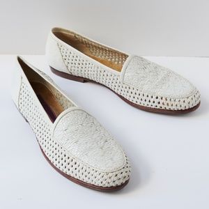 80s - SUSAN BENNIS - WARREN EDWARDS - Loafer - Men's - 10 - Wht - Leather